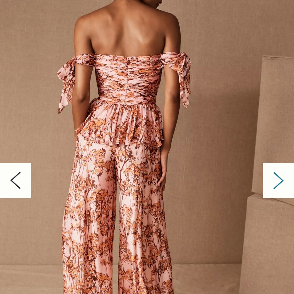 BHLDN Flor Et Al off shoulder Vivian jumpsuit - Picture 3 of 6
